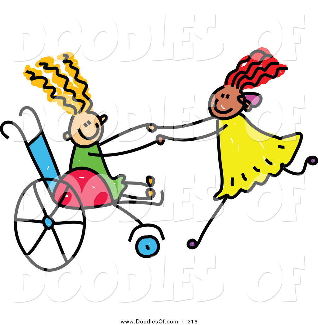 clipart girl in wheelchair - photo #15
